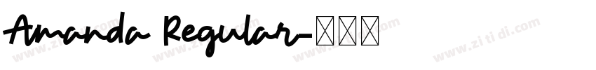 Amanda Regular字体转换